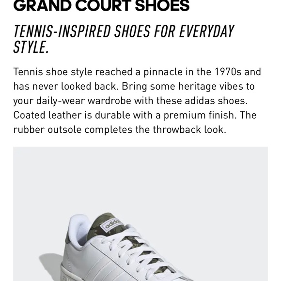 Adidas Women’s Grand Court Shoes Size 7.5 never used Brand New! - Picture 2 of 3